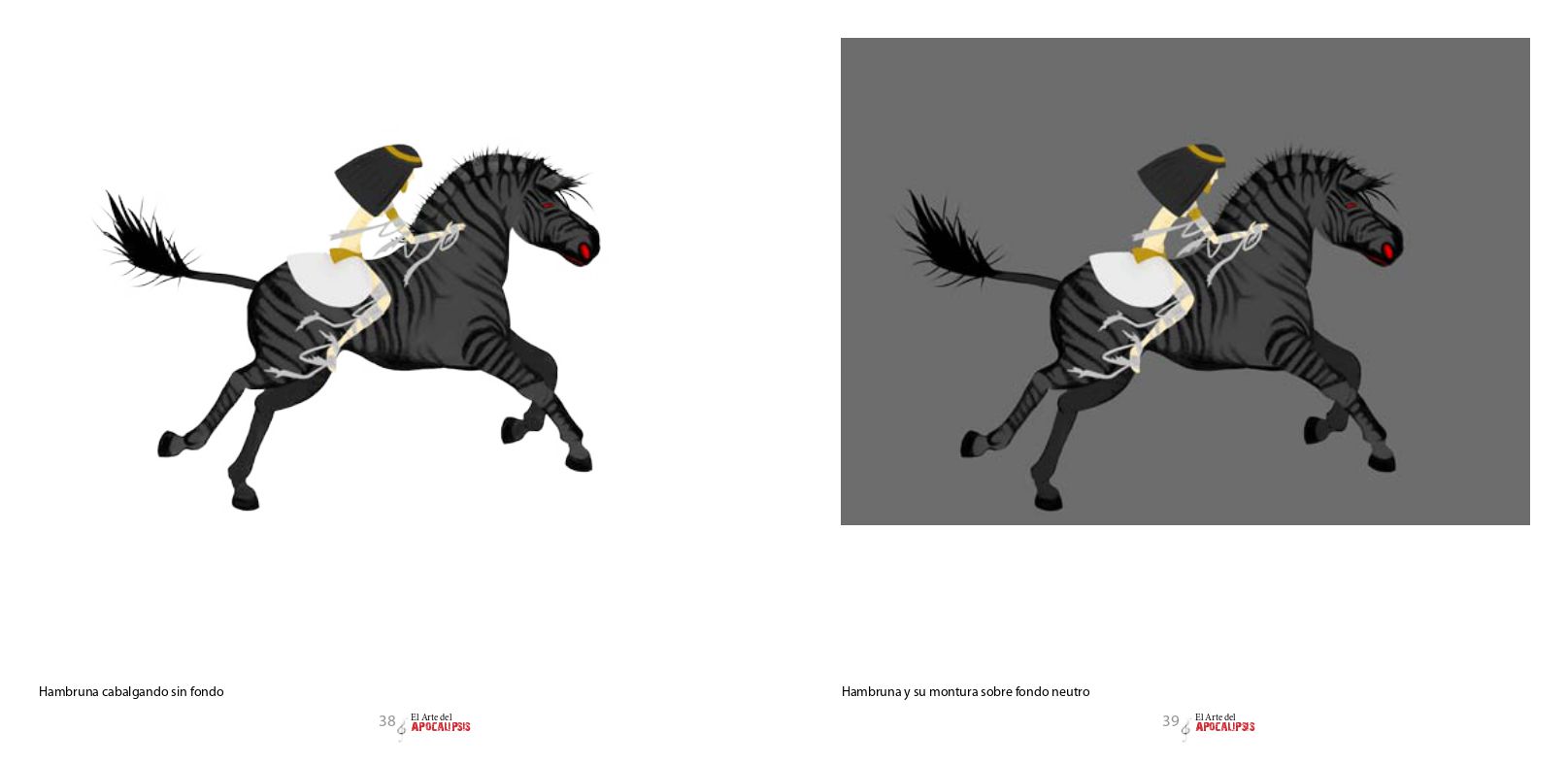 Doble página, diseño final para hambre